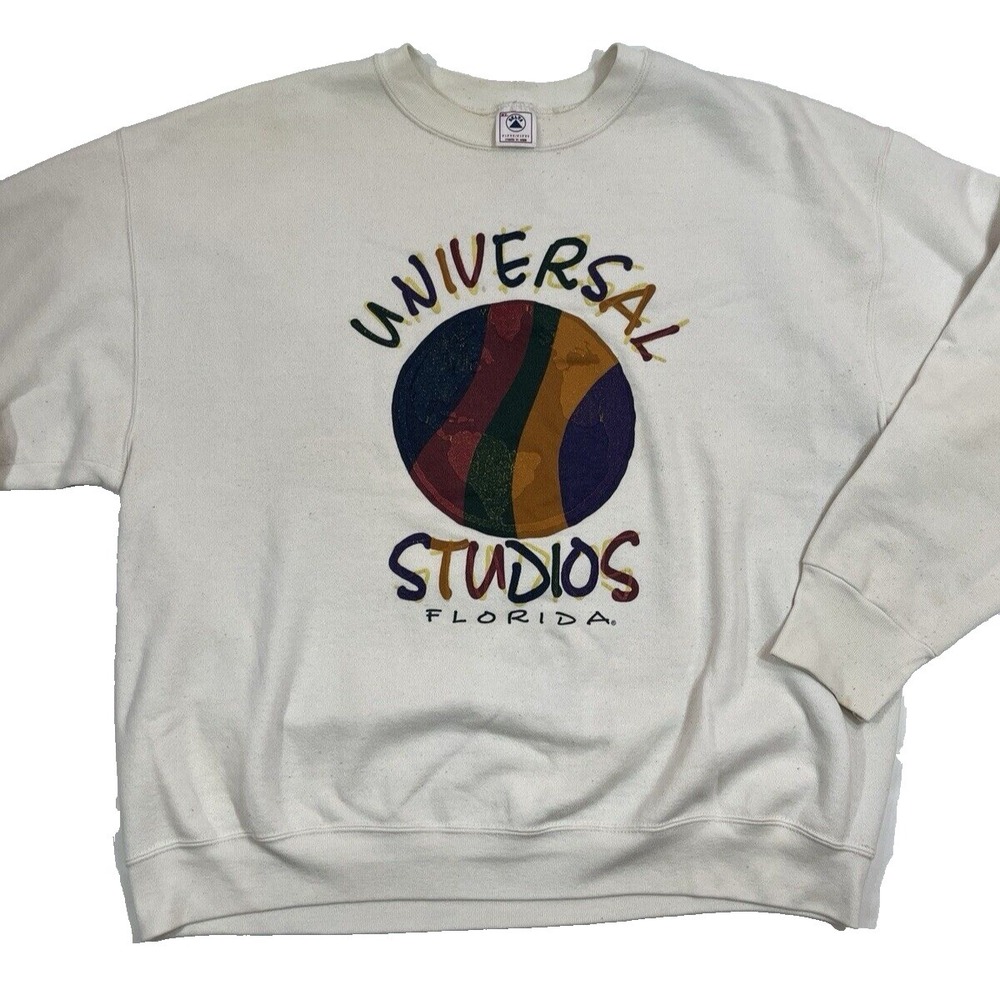 Vintage 90s‎ Universal Studios Florida Sweatshirt Multicolor Logo XL